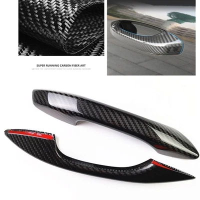 Door Handle Covers Trim w/o hole For 2016-2020 2017 Porsche 718 Boxster Cayman - Imagem 1 de 4