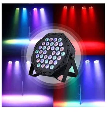 36-LED RGB Disco Light Party Effect Lamp Laser, Strobe, DMX-512 & Sound Activate - Image 1 of 4