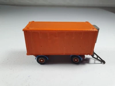 MO129  Zweiachser 2A  Anhänger Kühl Orange Eigenbau Deutrans DDR orange Umbau - Bild 1 von 4