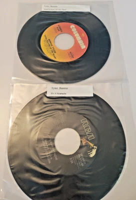 Bonnie Tyler 7" 45 rpm vinyl record LOT OF 2 NICE !!! Foto 1 de 4