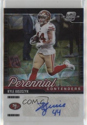 2021 Panini Contenders Optic Perennial Black Scope Prizm /25 Kyle Juszczyk Auto - Image 1 of 2