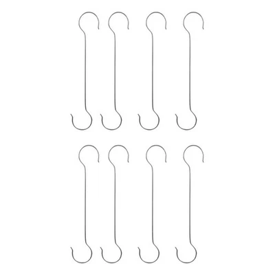 8pcs Silver Hanging Hook Practical Flowerpot Hanging Hook for Home - Image 1 of 4