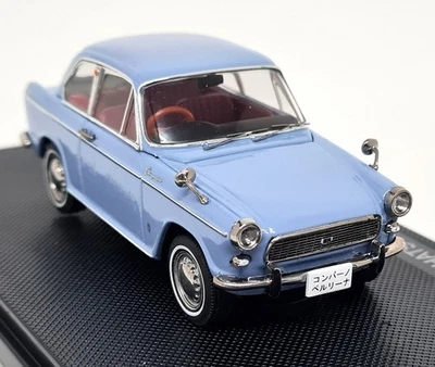 Ebbro 1/43 Daihatsu Compagno Berlina 800 Coupe Blue 1963 Diecast Model Car - Image 1 of 4