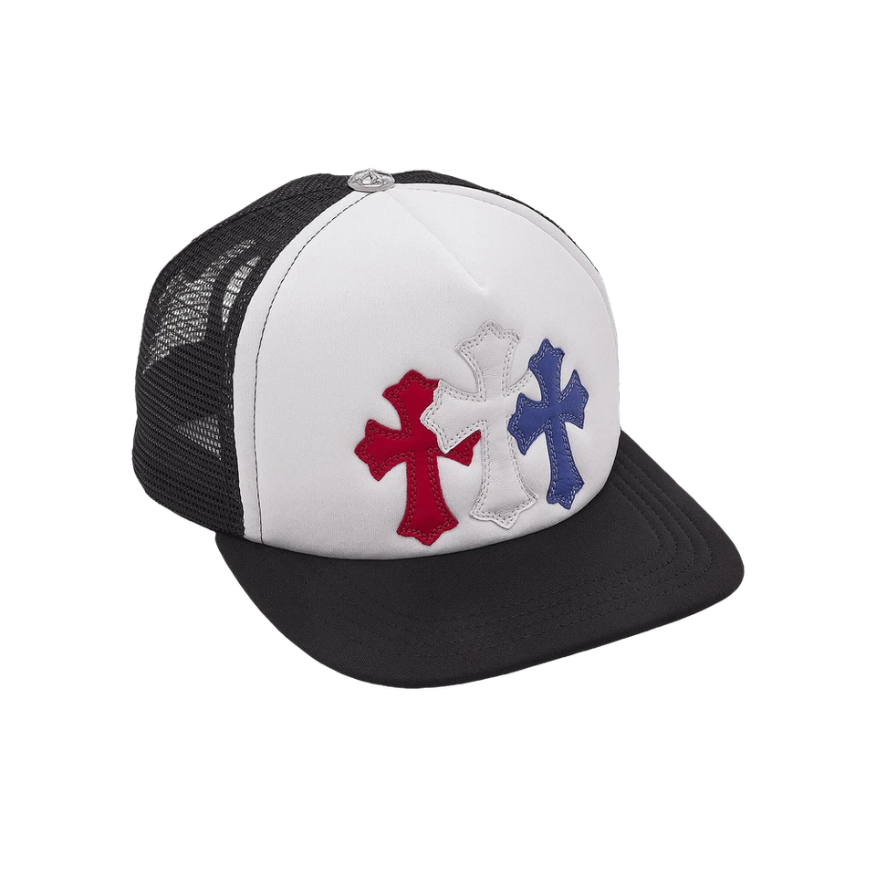 Chrome Hearts Trucker Hat 'Red/White/Blue' | 01383-1SS2507CHTHR-RED - Image 1 of 1