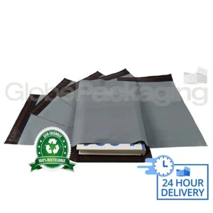 1000x Borse Postali GRIGIE 250X350mm - 10""x14" - Foto 1 di 5