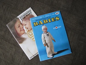 Knit & Crochet Pattern Book: For BABIES Coats & Clark's Little Books Lot of 2 - Imagen 1 de 9