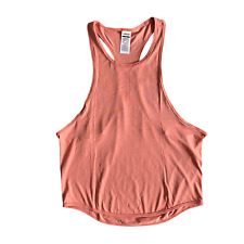 Gymshark Women's Tank Top (Size S) Terracotta Pink Sweat Seamless Top - New