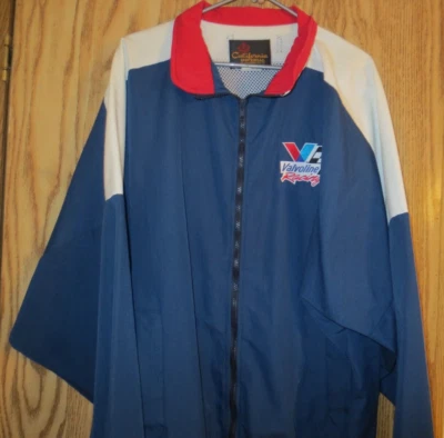 Chaqueta cortavientos vintage Valvoline Racing XXL azul California Imperial Foto 1 de 4