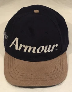 Vintage Armour Ti 100 StrapBack Baseball Hat Cap Blue Golf Head Shots By KC caps - Picture 1 of 7