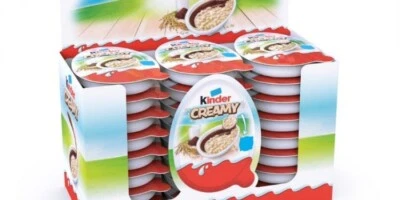 1 x Kinder leche cremosa y crujiente rica en sólidos lácteos craquelados (24 piezas) Foto 1 de 3