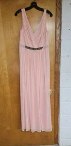 NWT~DAVID'S BRIDAL Size 12 Women's Bridesmaid Dress Formal Gown Lt Orange $180 - Picture 1 of 10