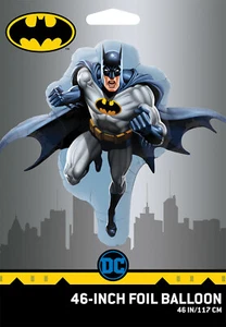 Qualatex DC Comics 46-Inch Batman Shaped Foil Balloon, Use Air or Helium (58046) - Picture 1 of 3