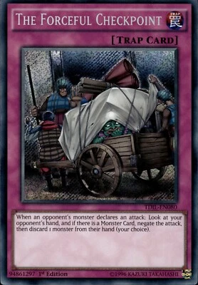 The Forceful Checkpoint - Secret Rare 1st Edition TDIL-EN080 - LP - YuGiOh - Image 1 of 2