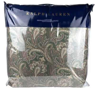 RALPH LAUREN QUEEN Heritage Collection Comforter Sage Multicolor 100% Cotton - Image 1 of 4