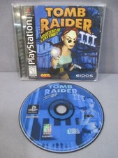 Playstation 1 TOMB RAIDER III Black Label TESTED Sony PS1 1998