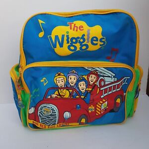 The Wiggles Backpack Bag large 40cm width padded shoulder vintage