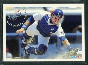 1994 Fleer Sunoco Atlantic Baseball - #20 - Mike Piazza - Los Angeles Dodgers