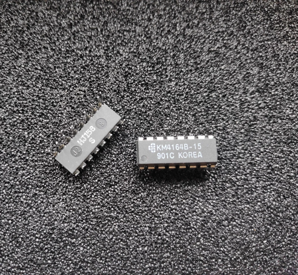 4 Stück/pcs - KM4164B-15 SAMSUNG DIP16 D-RAM 64Kx1 Bit Dynamic RAM KM4164B15 SEC - Image 1 of 1