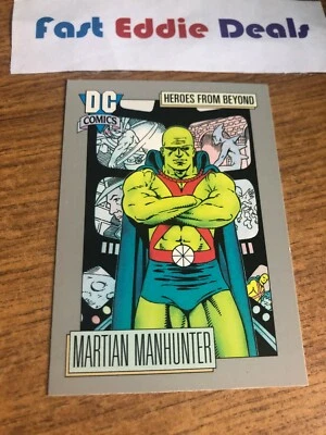 IMPEL MARKETING 1991 DC COMICS SUPERHEROES MARTIAN MANHUNTER CARD 121 SUPERMAN  - Image 1 of 2