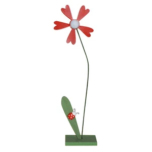 Deko Blume Holz mit Marienkäfer 12 Stück Standblume Dekoration - Bild 1 von 4
