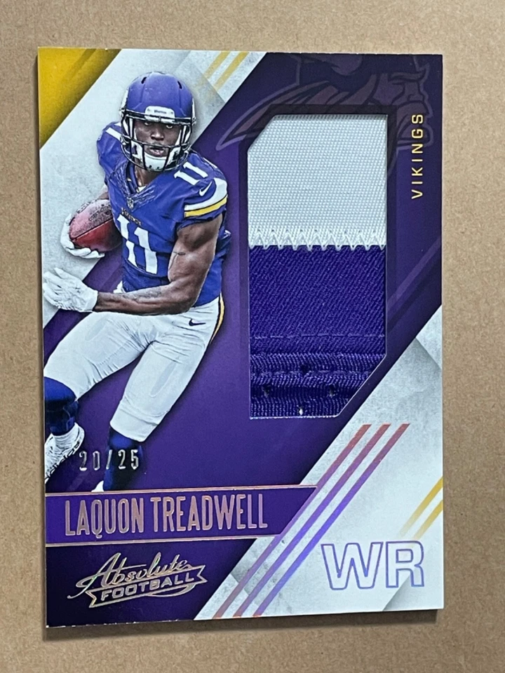 2016 Panini Absolute LAQUON TREADWELL Rookie Jersey PATCH /25 - Image 1 of 2