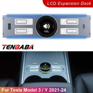 For Tesla Model 3 Model Y 2021-2024 Car LCD Knob Docking Station Digital Display - Picture 1 of 12