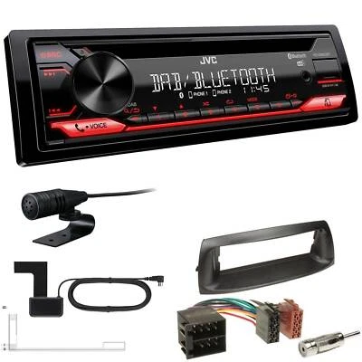 JVC KD-DB622BT DAB inkl Antenne Bluetooth Set für Fiat Punto 1999-2007 schwarz - Bild 1 von 4