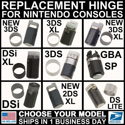 Replacement Hinge/Axle for Nintendo New/3DS/2DS/DSi/XL/LL/DS Lite/GBA SP Ring - Image 1 of 3