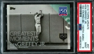 2019 Topps Update Ken Griffey Jr 150th Anniversary #67 150 made PSA 9 - Image 1 of 2