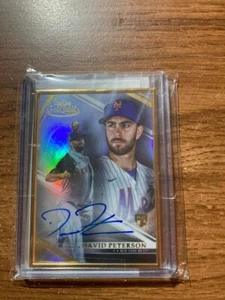 2021 Topps Gold Label Framed Autographs #FA-DP DAVID PETERSON Mets - Picture 1 of 1