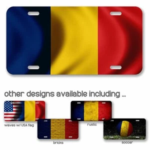 Matrícula de aluminio de alta calidad - Bandera de Chad (chadiano) - Muchas opciones - Imagen 1 de 10