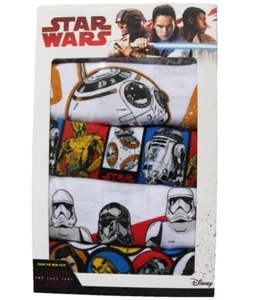 Disney Star Wars Boys' 5-Pack Graphic Print Cotton Briefs Underwear Size 8 - Picture 1 of 4