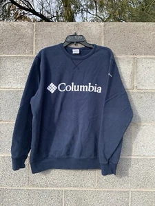 Columbia Sunridge Sweatshirt Crew Neck Women’s Size X-Large Navy Blue Pullover - Picture 1 of 9