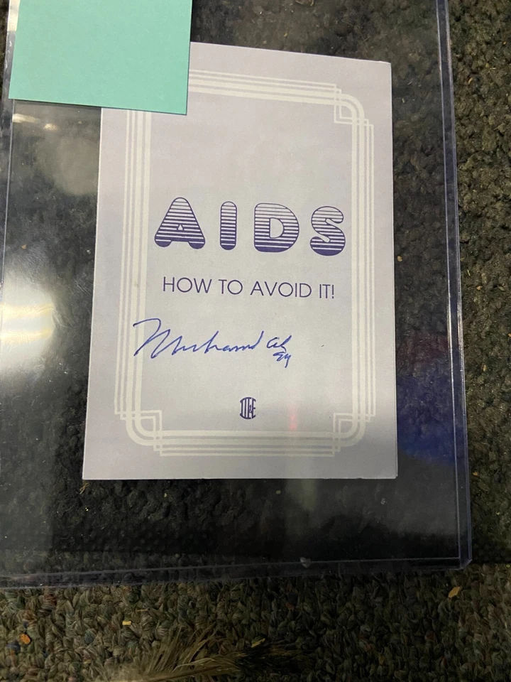 MUHAMMAD ALI SIGNED AIDS PAMPHLET - Image 1 of 1