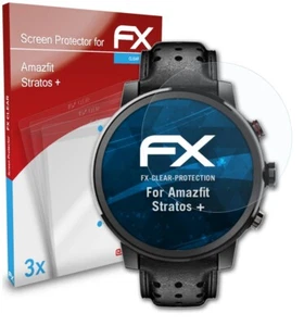 atFoliX 3x Protecteur d'écran pour Amazfit Stratos + clair - Photo 1 sur 9
