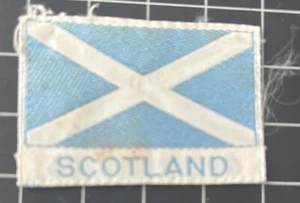 Scotland Flag Badge Patch Silk Guides Tourist Sew On Camp Blanket - Picture 1 of 2