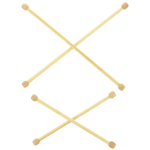 4 Pcs Bamboo and Wood Hanging Rod Accessories Tapestry Rods for Walls Poles - Picture 1 of 12