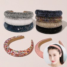 Fascia per capelli glitter lucida larga e spugna cerchio cerchio cerchio per capelli accessori per capelli