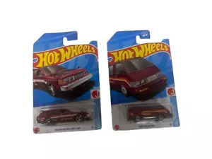 1986 Toyota Van * Burgundy * and Nissan Maxima Drift Car *Red* J-Imports Series - Picture 1 of 9