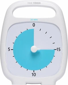 Timer PLUS Zeitmesser weiß 20 Minuten Lernen Schule Präsentation ADHS ADS Uhr - Bild 1 von 5