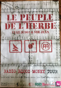 LE PEUPLE DE L'HERBE - Affiche Concert  "Radio Blood Money Tour" 2007  68x100 cm