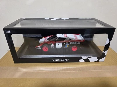 Modellino auto Minichamps 1/18 Lancia Stratos HF #1 Walter Röhrl Pirelli Winner - Immagine 1 di 4