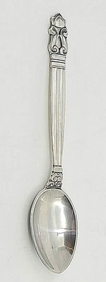 10 cucharas Demitasse de bellota de plata esterlina Georg Jensen & Wendel AS Denmark casi nuevas Foto 1 de 4