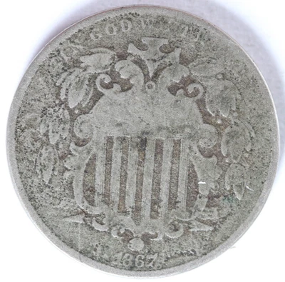 VG 1867 Shield Nickel No Rays - Image 1 of 2