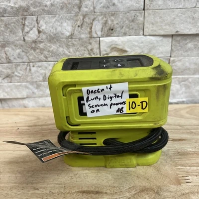 Inflador de alta presión Ryobi 18V PCL001B (solo herramienta) - PARA REPUESTOS O REPARACIÓN Foto 1 de 4