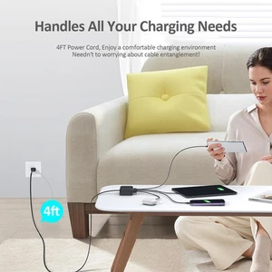 B-70W 8 Ports Charger Quick Charge Desktop Charging Station For Smart - Picture 1 of 7
