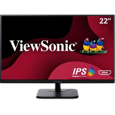 ViewSonic VA2256-MHD 22" IPS FHD 60Hz Monitor (HDMI, DisplayPort & VGA) Black - Image 1 of 4