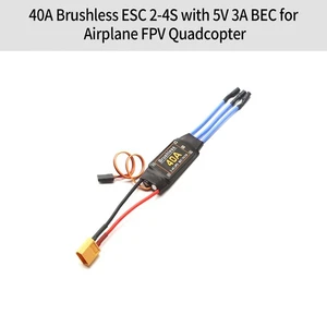 40A Brushless ESC 2-4S Electronic Speed Controller XT60 Plug With 5V 3A MTDF - Picture 1 of 8