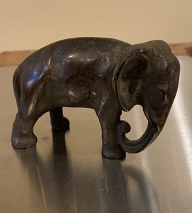 Vintage Cast Metal Elephant Figurine 4”x2.75” - Picture 1 of 8