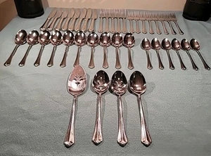 Oneida Juilliard Heirloom Glossy Silver Stainless Flatware 41 Pieces - Picture 1 of 23